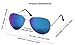 Wodison Vintage Mirrored Sunglasses for Adults Women Men Reflective Lens Metal Frame