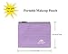 Premium Cosmetic Bag By AmElegant - Spacious Women And Men Toiletry Bag - Makeup Organizer And Beauty Product Organizer (Purple)
