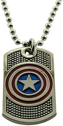 Captain America Necklace Pendant Dog Tag