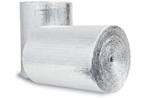US ENERGY PRODUCTS Double Bubble Reflective Foil Insulation: (48 in X 10 Ft Roll) Commercial Grade, No Tear, Radiant Barrier Wrap for Weatherproofing Attics, Windows, Garages, RV's, Ducts & More! ? (Original Version)