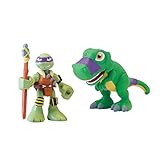 Teenage Mutant Ninja Turtles Pre-Cool Half Shell Heroes Dino Donatello and T-Rex Figures