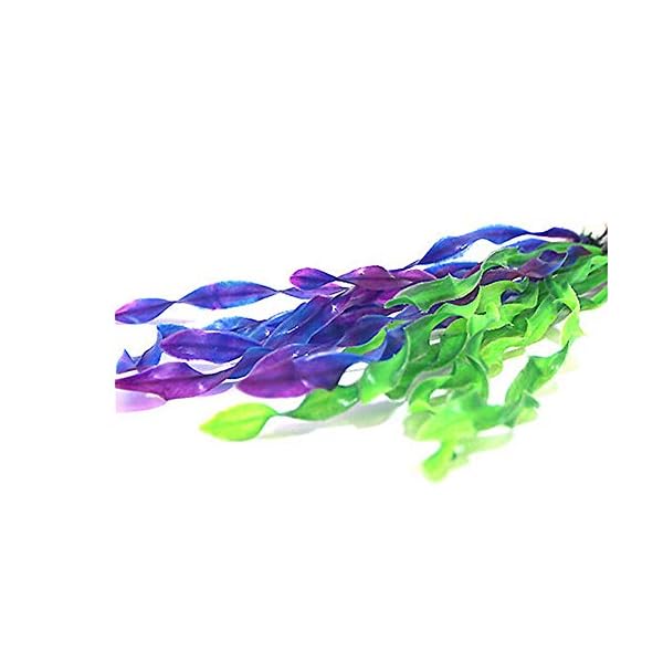 chunnron Piante Acquario Artificiali Piante Acquario Piante Decorative per acquari Ornamenti per Acquario Medio…