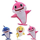 Music Sound Shark Plush Doll Soft Baby Cartoon Shark Stuffed & Plush Toys Baby Singing Shark Official Spinning and Singing Interactive Plush Toy