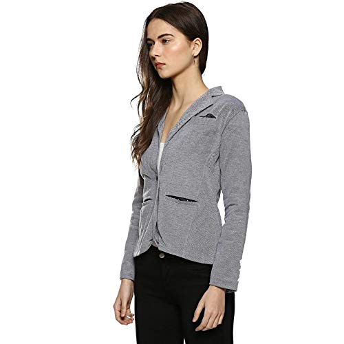 campus sutra women plain blazer