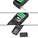 Breathalyzer Anntoo Professional Grade Portable Digital Alcohol Tester with 5 Mouthpieces for Personal Use - Black