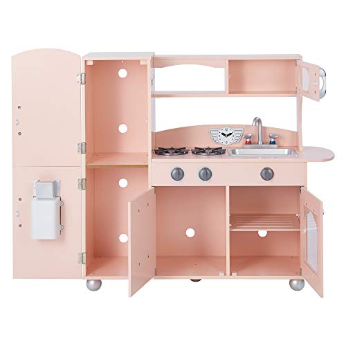 Rosa Kinderküche Spielküche Kinderspielküche Holzküche Teamson Kids TD-11414P – Bild 6