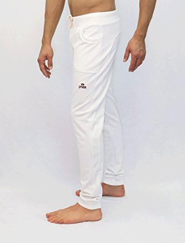 Fullflex Warrior Yoga Pants for Men (Small, White)