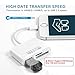 SD Card Reader, 3 in 1 Lightning to USB Camera Connection Kit SD/TF Card Reader, Trail Game Camera SD Card Reader, Lightning to USB 2.0 Female OTG Adapter Cable for iPhone & iPad