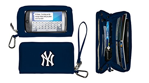 Charm14 MLB New York Yankees Deluxe Cell Phone Wallet-Fits All Phones