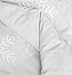 Amazon Basics Printed Lightweight Flannel Duvet Cover - Full/Queen, Snowflake Grey