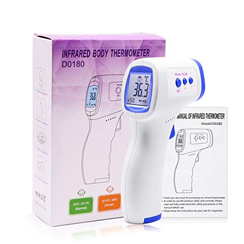 LOCEN Forehead Ear Thermometer Digital Medical Infrared Body Temporal Thermometer for Baby Kid Adult