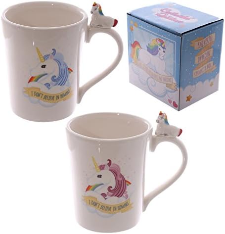 Unicorn Handle Shaped Ceramic Mug