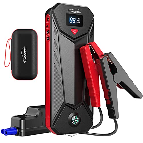 Car Jump Starter, YABER 2500A Peak 23800mAh Jump Starter Battery