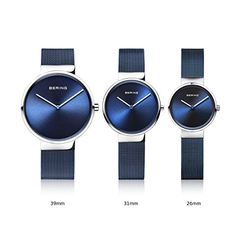 BERING-Time-Unisex-Slim-Watch-14539-307-39MM-Case-Classic-Collection-Stainless-Steel-Strap-Scratch-Resistant-Sapphire-Crystal-Minimalistic-Designed-in-Denmark