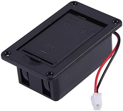 Battery Box For Guitar Bass Pickup - 1 pc 9V Battery Box Case Cover Holders For Guitar Bass Pickup Black - Xintiandi
