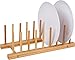 Trademark Innovations Multi-Purpose Bamboo Plate Holder and Pot Lid Organizer