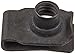Small Parts 138334003 Steel Tapped-Hole U-Style Clip-On Nut, Plain Finish, 5/16