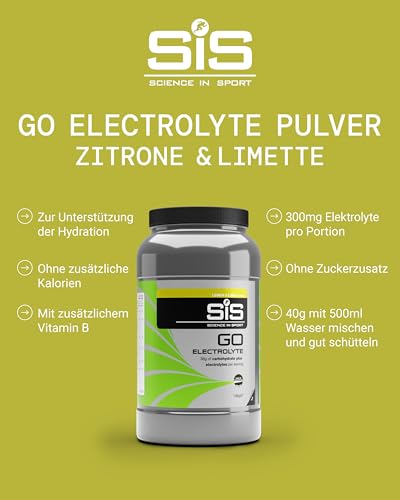SIS Science in Sport GO Electrolyte Sportgetränk Zitrone und Limette, 1er Pack (1 x 1.6 kg) thumbnail 2