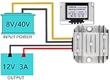 DC Voltage Reducer 8-40V to 12V 3A Buck Converter Waterproof view 6
