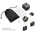 BESTTEN 1875W Step Down (220V to 110V) Voltage Converter Transformer and Travel Plug Adapter for UK/AU/US/EU/Asia, Gfit Pouch Included, Black