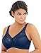 Glamorise Full Figure Plus Size MagicLift Minimizer Bra Wirefree #1003 Blue