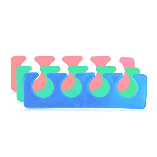 KADS 2pcs/pair 12pairs/set Silicone Toe Separator Nail Art Manicure Finger Feet Care Braces Supports Nails DIY Tools