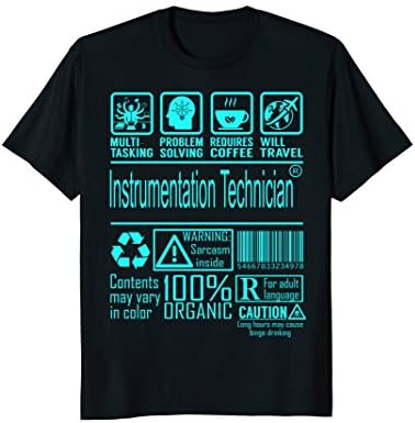 Instrumentation Technician Multitasking Job Title Shirts