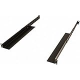 NavePoint Adjustable Rack Mount Server Shelf Shelves Rail Rails 1U