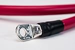 Spartan Power 24 Inch (2 foot) 4 AWG Battery Cable Set | Made in the USA, Lifetime Crimp Warranty - Many Lengths to Choose From | 2 feet 5/16"