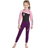 Dark Lightning Kids Wetsuit, 2mm Neoprene Thermal Swimsuit, One Piece Wet Suits for Fishing,Scuba Diving, Rash Guard Full Suit Swimsuit Kids