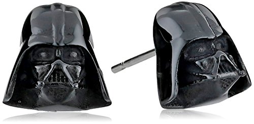 Star wars jewelry unisex 3d darth vader stainless steel stud earr…