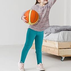 BOOPH Girls Winter Leggings Fleece Lined Kids Basic
