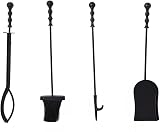 Charles Bentley Fireside Companion Set Iron Tools Coal Shovel Poker Tongs Brush view 5