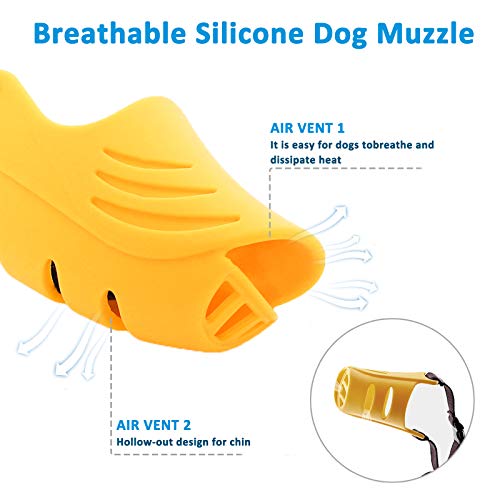 LUCKYPAW Dog Muzzle for Small Dogs Corgi Poodle to Prevent Barking, Biting, and Chewing, Soft Duck Silicone Mouth Cover… - Image 6