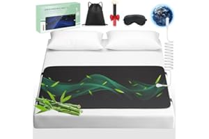 IKNUH Grounding Mat for Bed Queen Grounding Pads Magnetic Therapy (Twin-27''×60'')