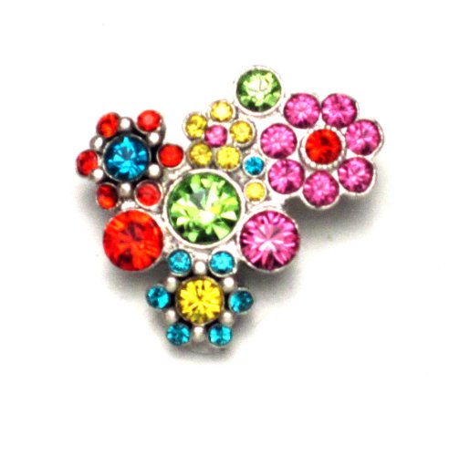 PILGRIM 342-805 Brosche, versilbert, multi