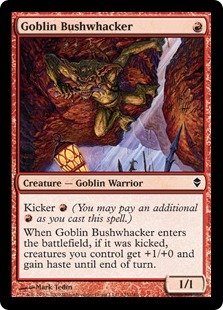 Magic: the Gathering - Goblin Bushwhacker (125) - Zendikar
