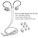 ROVKING Over Ear in Ear Sweatproof Sport Workout Headphones Exercise Earpods with Mic and Volume, Noise Isolating Earbuds for Running Gym Jogging Wired Earphones Compatible with for iPhone iPod White