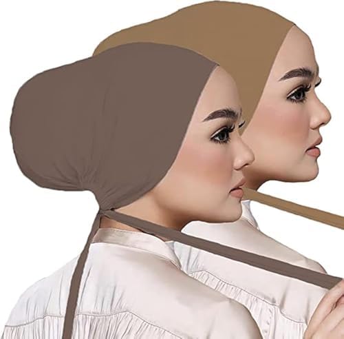 Pcs Women Hijab Undercap, Islamic Muslim Under Hijab Cap Inner