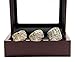 Kickoff101 1997 1998 2015 Denve' Broncos Championship Rings with Display Case Set