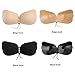 BESAZW Women's Sexy Adhesive Bras Invisible With Drawstring Push Up Strapless Reusable Invisible Silicone Backless 2 Pack