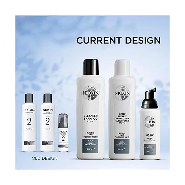 NIOXIN-System-2-for-Natural-Hair-with-Progressed-Thinning Nioxin 3-Part System | System 2 | Natural Hair with Progressed Thinning Hair Treatment | Scalp Therapy | Hair Thickening…