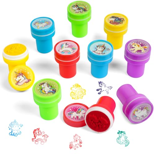 10pcs-unicorn Cartoon Stamp
