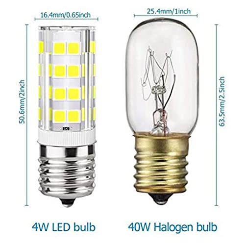 KINDEEP Ceramic E17 LED Bulb for Microwave Oven Appliance, 40W Halogen
