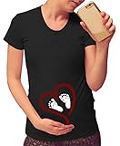 HappyBerry Women Maternity T Shirt Funny Graphic Tee Cute Tops for Pregnancy