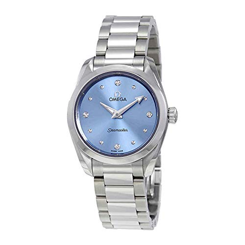 Omega Seamaster Aqua Terra Blue Diamond Dial Ladies Watch 220.10.28.60