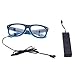 El Wire LED Light up Shutter Glasses for Party Concert 3-mode Sound Control Blue