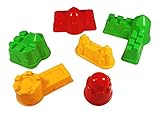 6 Piece Colorful Sand Mold Set (Colors May Vary)