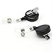 WIWAPLEX Heavy Duty Retractable ID Badge Reel, 26 inch Cord with Swivel Alligator Clip, 5 Pack (Black)