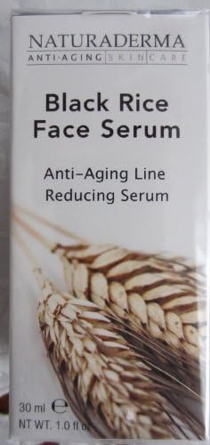 Naturaderma Black Rice Face Serum Anti-Aging Line Reducing Serum, 1 Fl. Oz.